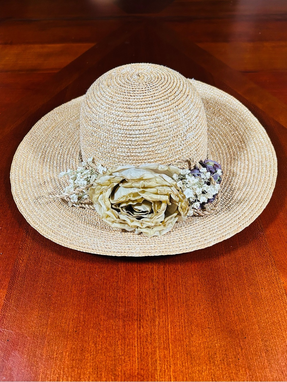 Vintage Casual Corner - Natural Straw Sun Hat
